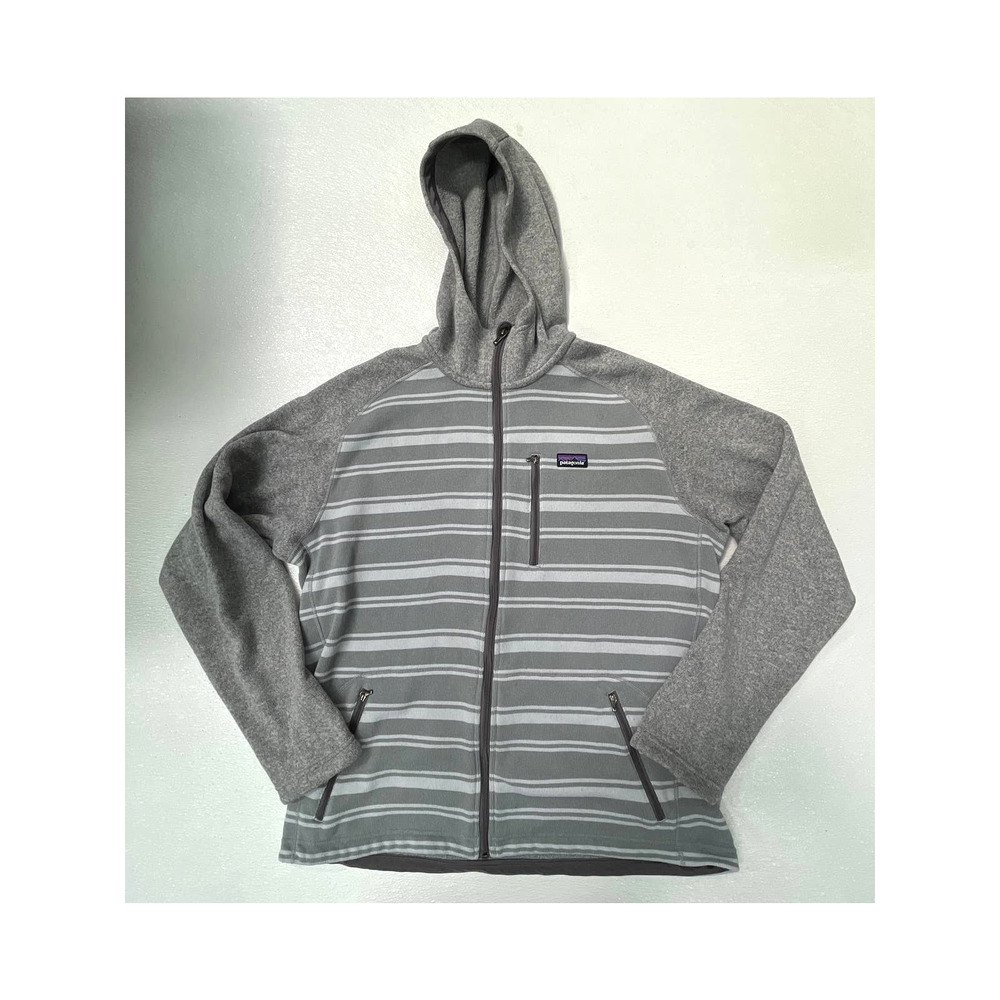 Patagonia Men's Better Sweater Hoody Sz XL Fleece Full Zip